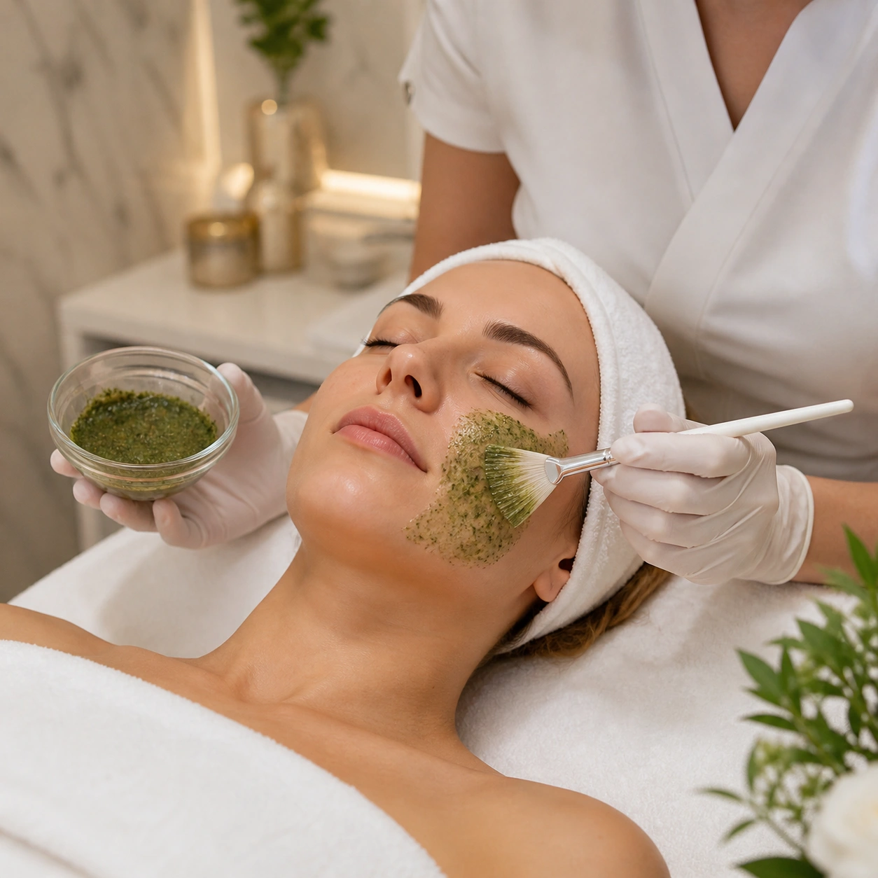 Green Peel treatment at Ghislaine Beauty